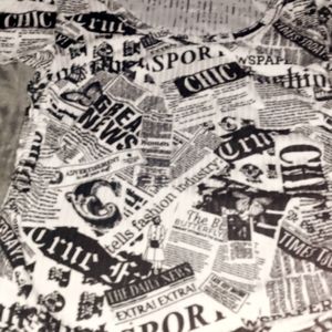 A top from NOBO, Xs and its black and white